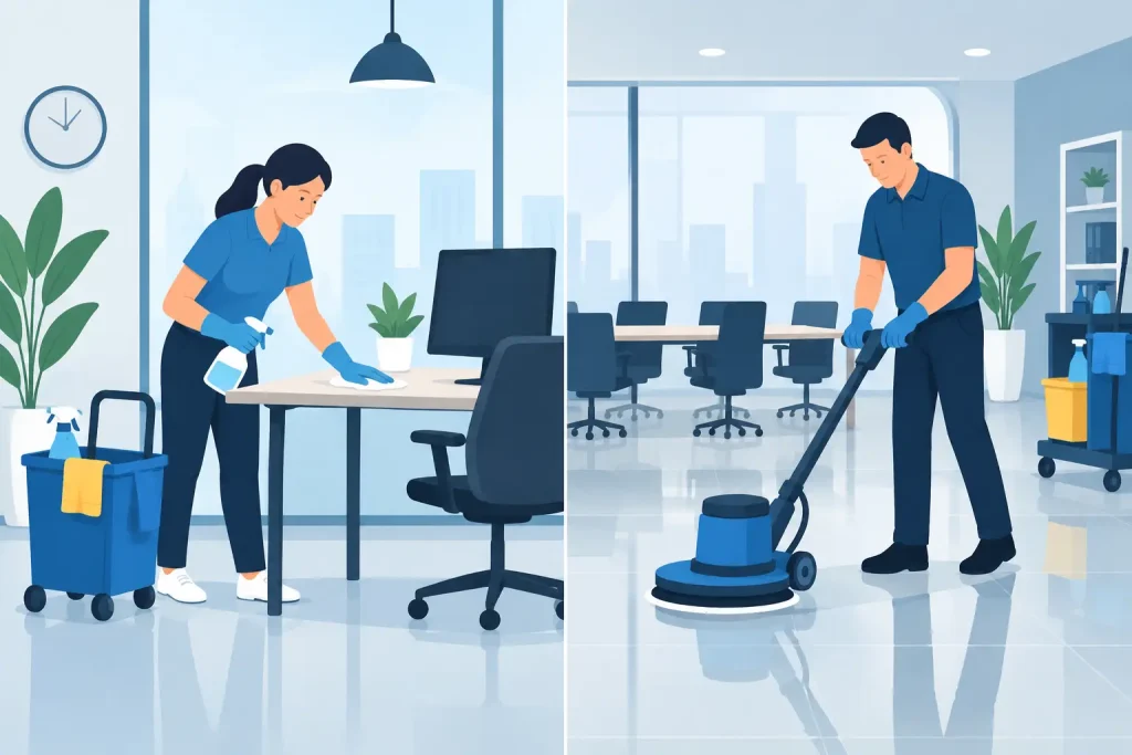 Daily Janitorial Versus Weekly Cleaning Explained