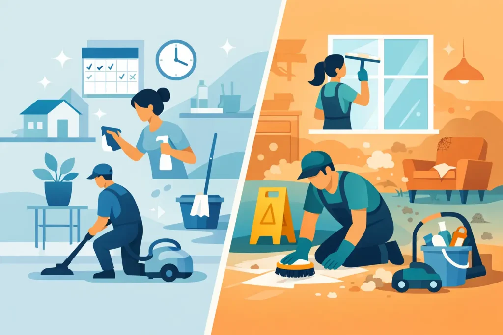 Regular Cleaning Versus One-Off Cleaning